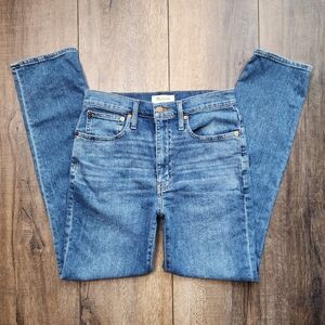 MADEWELL The High-rise slim boyjean medium wash size 27